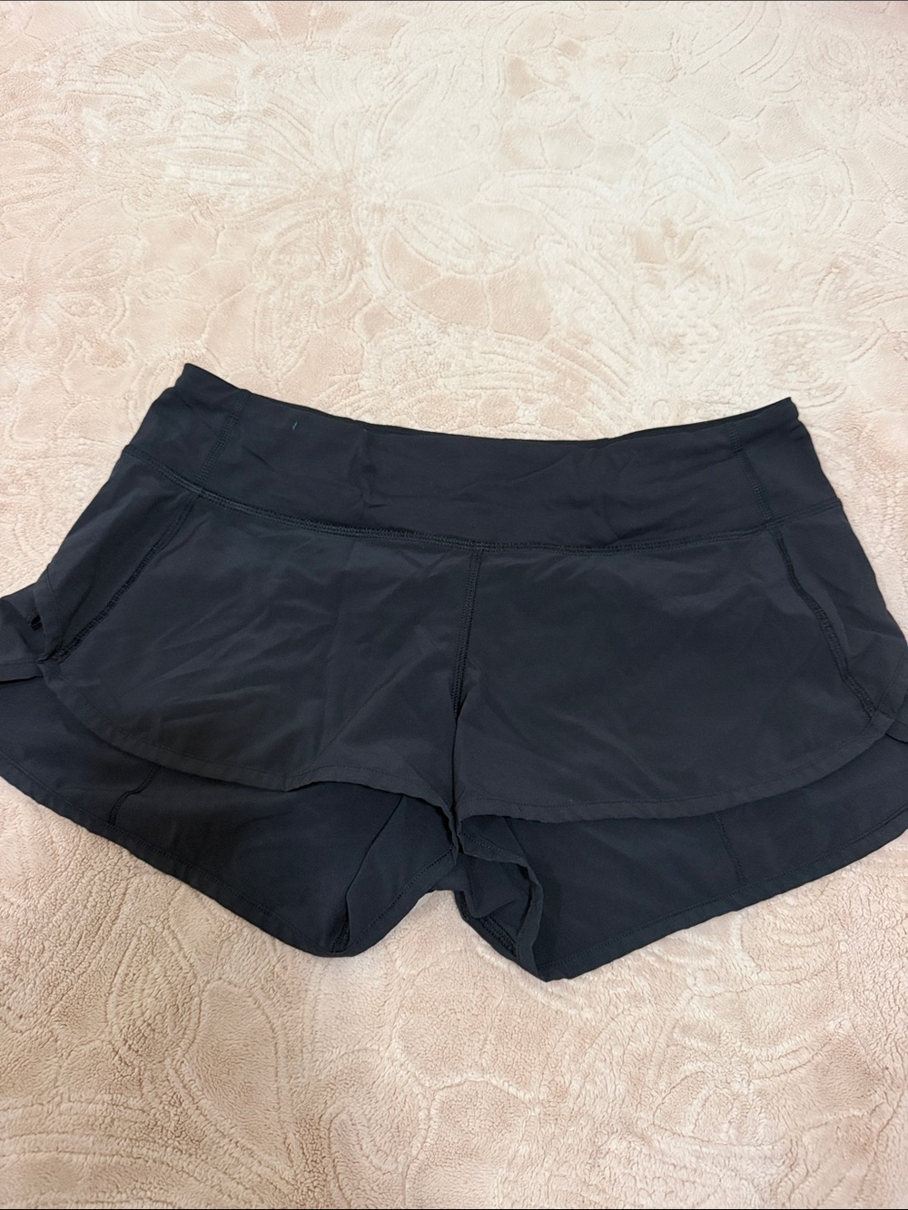 lululemon athletica Black Layered Running Shorts